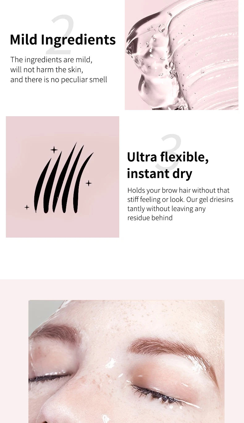 Eyebrow Styling Gel 3D Feathery Wild Brow Wax Waterproof Long Lasting Easy To Wear Shaping Eyebrows Makeup Sculpt Soap Cosmetics