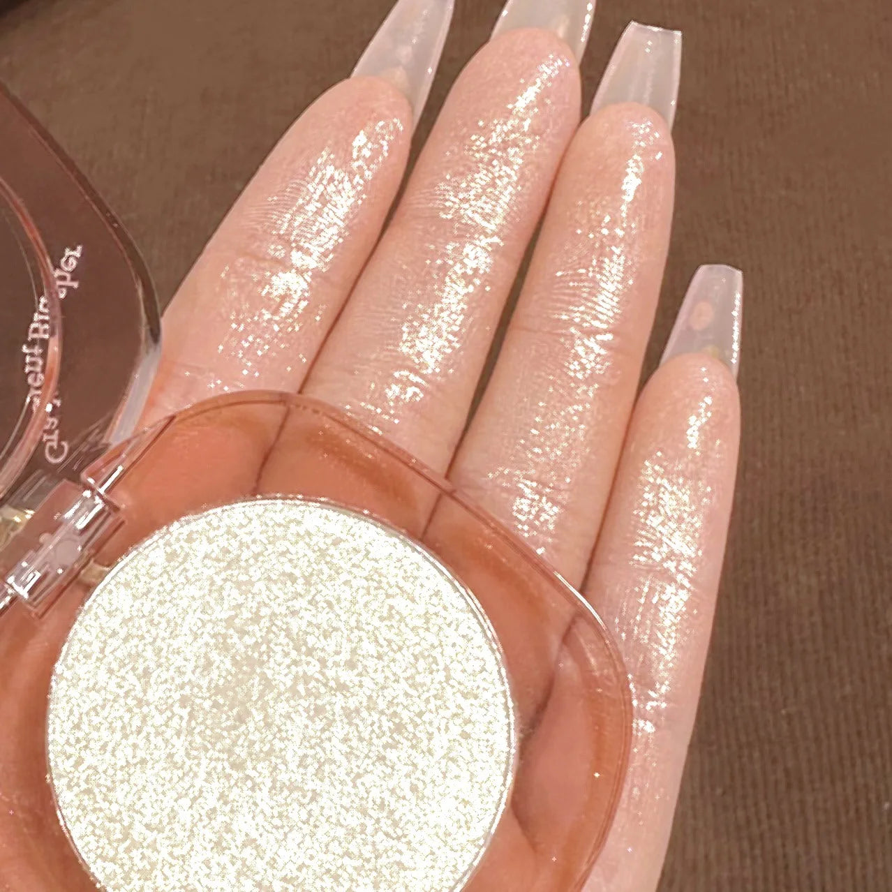 Makeup Highlighter Pink Polarized Shiny Glitter Brighten Cheekbones Eyes High Gloss Palette Highly Pigmented Shimmer Fine Shine