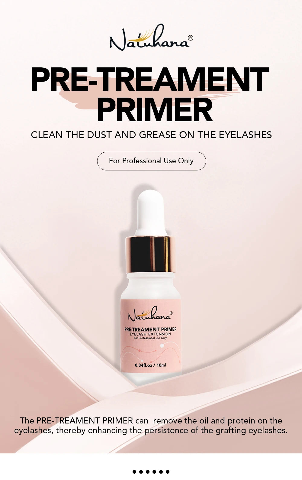 Pre-Treament Primer Clean Lashes Super Bonder For Eyelash Extension Quick Drying Long Last Grafting Eyelash Glue NATUHANA