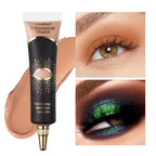 Long-Lasting Matte Eyeshadow Primer: Waterproof, Full-Coverage Eye Makeup Base in Medium Cream Form