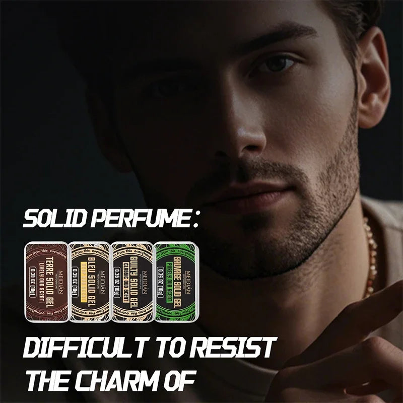 Pheromone Cologne Solid Perfume Fruity Scent Lasting Natural Fragrance Release Charming Confidence Pocket Deodorant Solid Balm