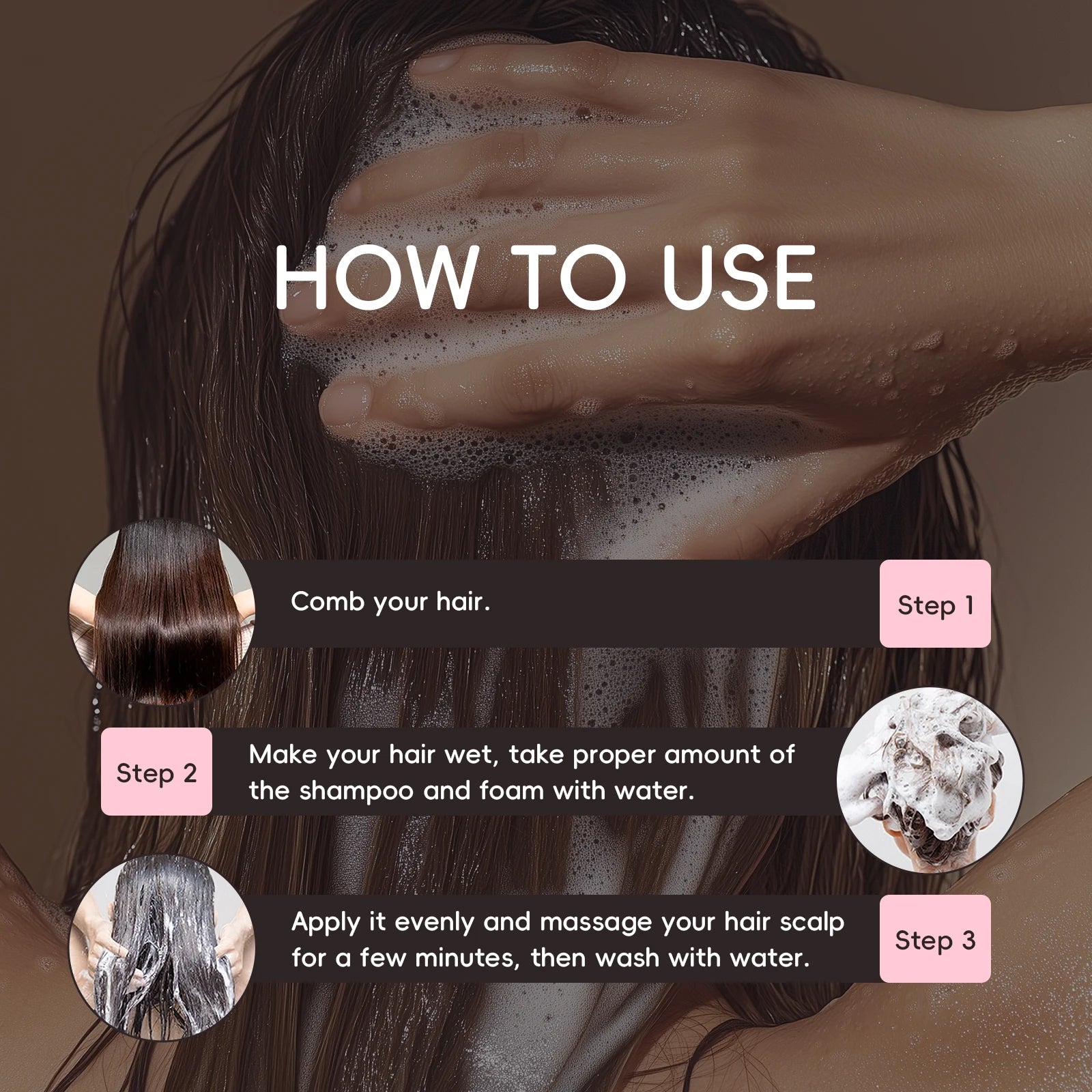 LAIKOU  Sakura Shampoo Repair Anti Split Ends Smooth Frizz Dry Hair