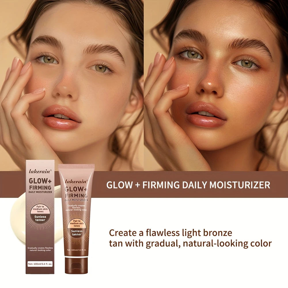 Tanning Cream Face Body Long Lasting Bronzer Skin Tanner Suntan Protect Radiation Nourishing Natural Self-Tanning Lotion