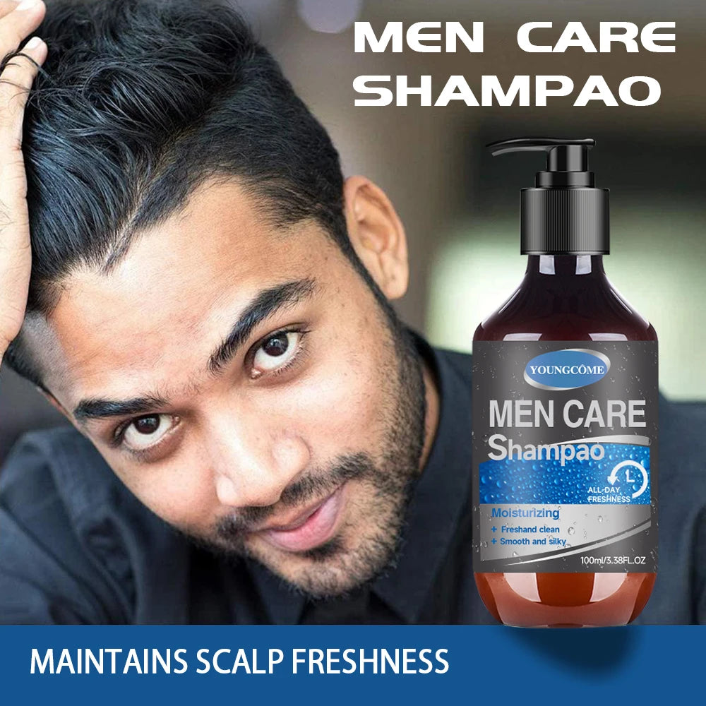 Men Hair Shampoo Hair Fall Control Boost Care Botanical Nourish Anti Dandruff Itch Relief Shampoo Treatment