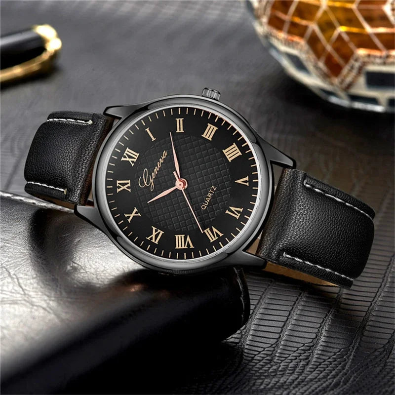 Luxury Mens Watches Top Brand Fashion Men's Quartz Watches Business Casual Leather Belt Male Wristwatches Clock reloj de hombre