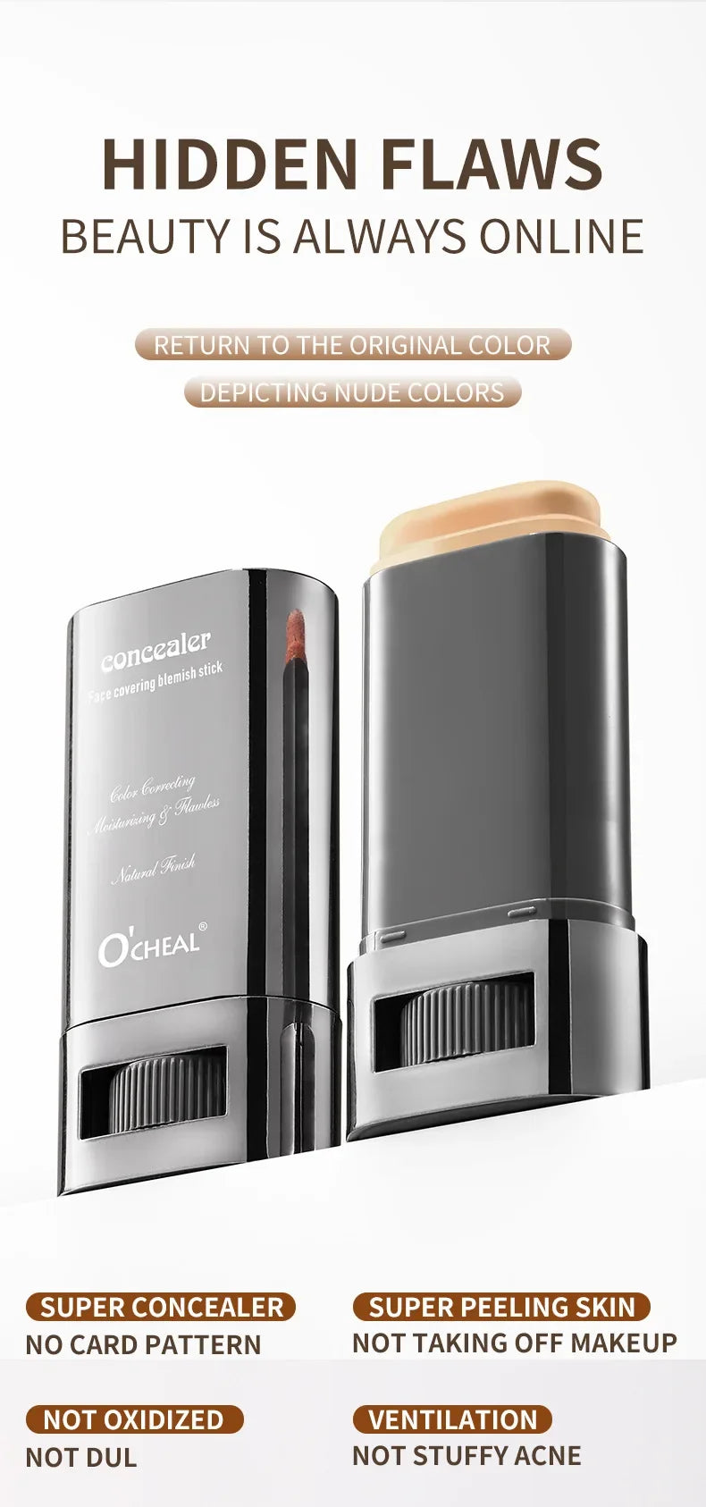 Face Foundation Contour Stick Long Lasting Waterproof Brighten Skin Concealer Pen Nose Contour Cream Contouring Beauty Makeup