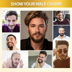 Natural Beard Care Essential Oil 30ml,Deeply Moisturizes Nourishes Beard,Smooth & Glossy for Men Fuller Thicker Styling Care