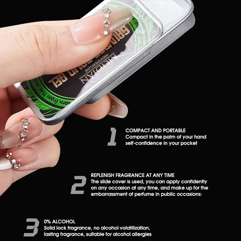Pheromone Cologne Solid Perfume Fruity Scent Lasting Natural Fragrance Release Charming Confidence Pocket Deodorant Solid Balm