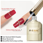 RS NAIL Russian Matte Top Coat Gel Nail Polish 10g Frosted Non Stick Powder Mat Top Coat Nail Art LED UV Semi Permanent Seal Gel