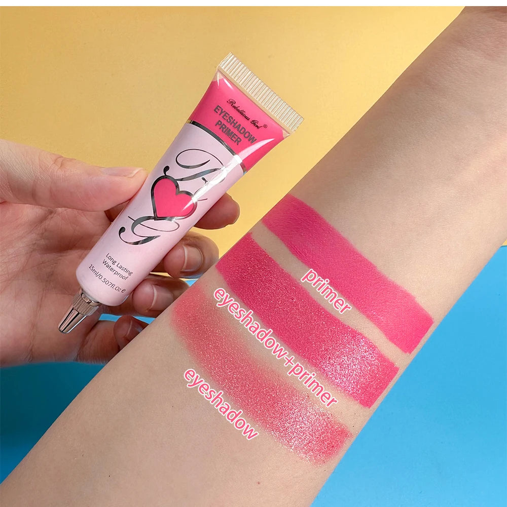 Eyeshadow primer, cut-off eyeshadow primer, concealer color, 24-hour makeup lasting, waterproof and sweat-proof