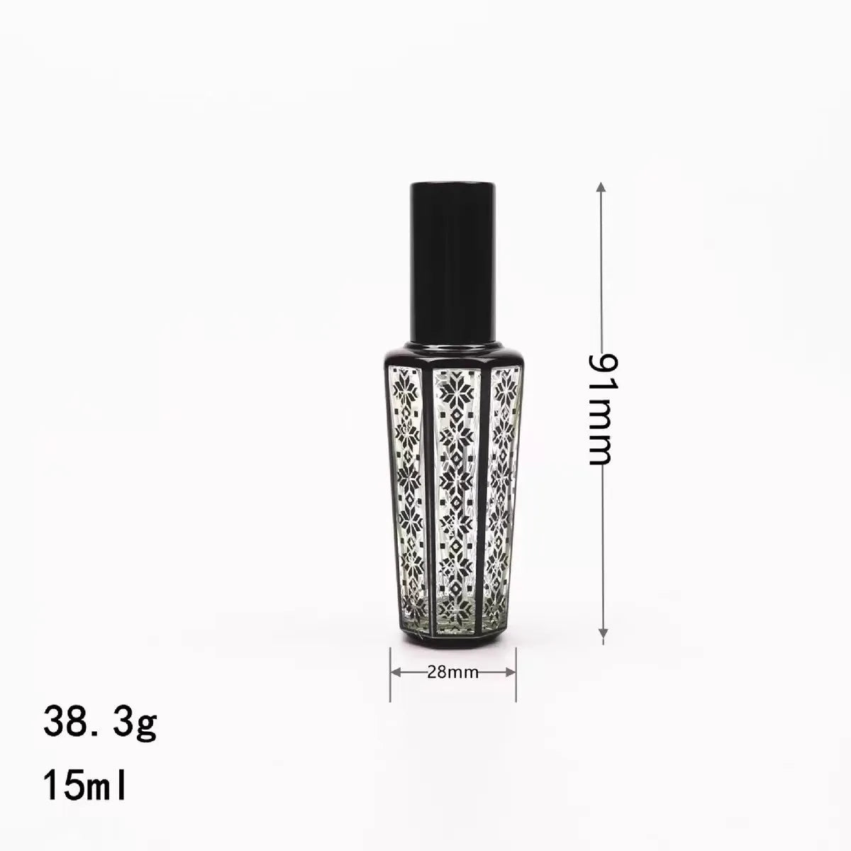 4pcs 15ml Perfume Bottle Portable Glass Refillable Spray Bottle Sample Empty Containers Travel  Perfume Bottle