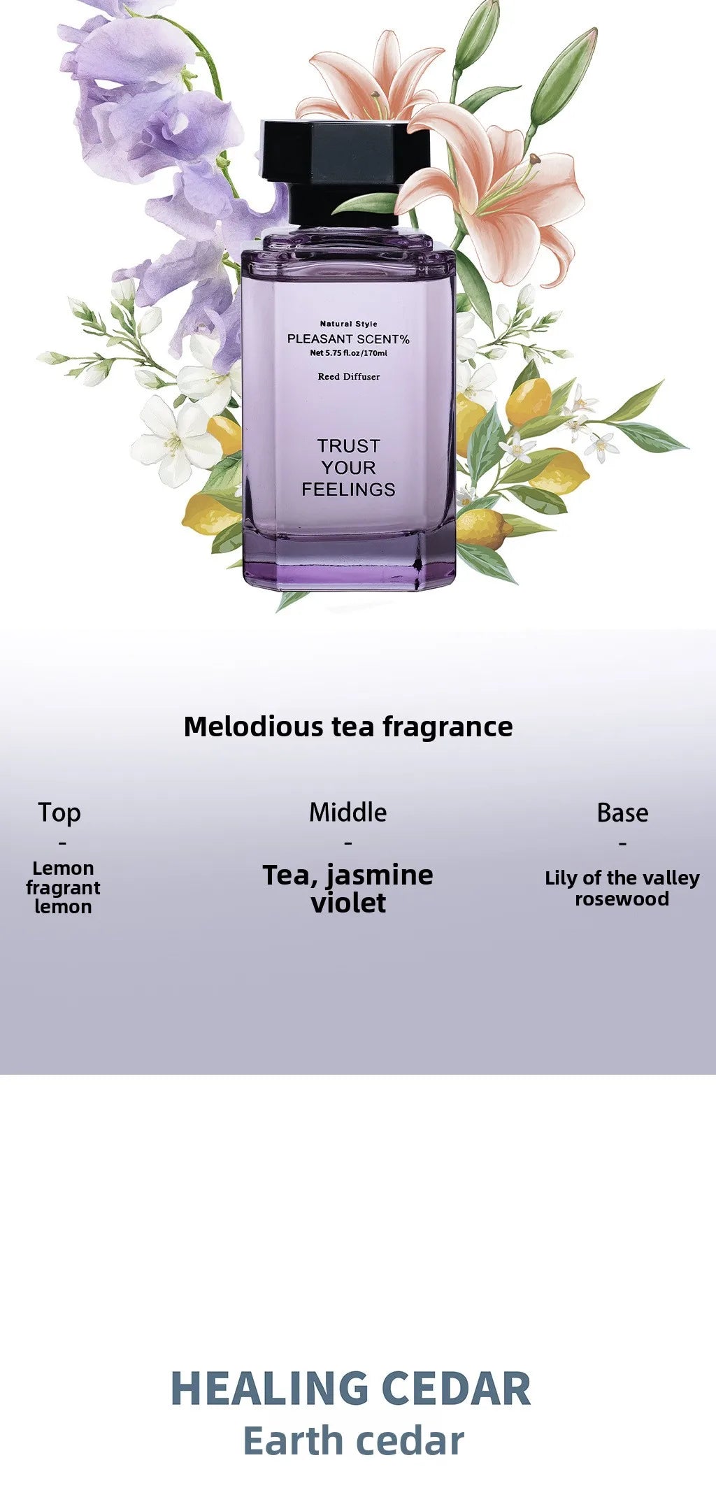 Aromatherapy Essential Oil Classical Series Rattan Aromatherapy Indoor Long-lasting Fragrance Air Freshener Premium Perfume