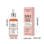 5 In 1 Fade fine lines Firming Face Serum Moisturizing brightning Vitamin C Hyaluronic Acid Facial Serum Shrink Pores Skin Care