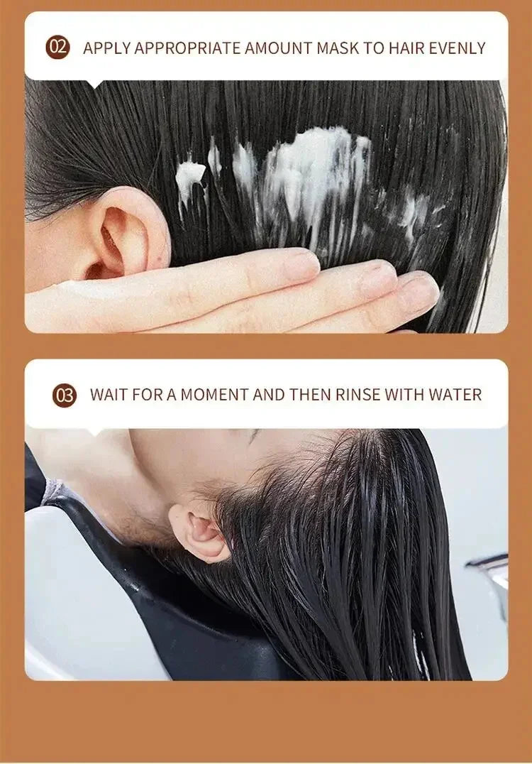 Magical Keratin Hair Mask 5 Seconds Repair Damaged Frizzy Hair Soft Smooth Shiny Vitamin Nutrition Moisturize Nourish Hair Care