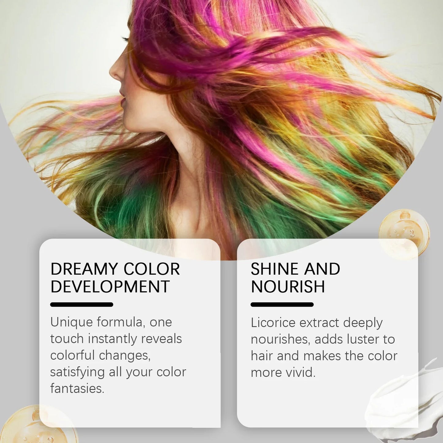 6 Colors Hair Color Wax Dye White Blue Brown Hair Natural Matte Nourish Long-Lasting Hair Coloring Styling Cream For Women Men