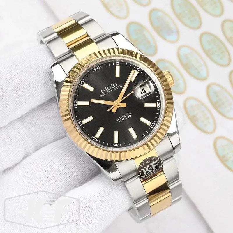 Luxury New Automatic Watch For Men Mechanical Movement Watches Stainless Steel Silver Gold Rome Blue Green Sappihre Glass