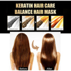 EELHOE Keratin Hair Mask Repairing Damaged Frizzy Hairs Straightening Treatment Nourishing Hair Soften Smoothing Care Product