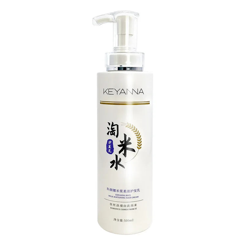 500ml Wash Rice Water Hair Shampoo Anti Dandruff Shampoo Professional Hair Care Clean Scalp and Improve Scalp Environment