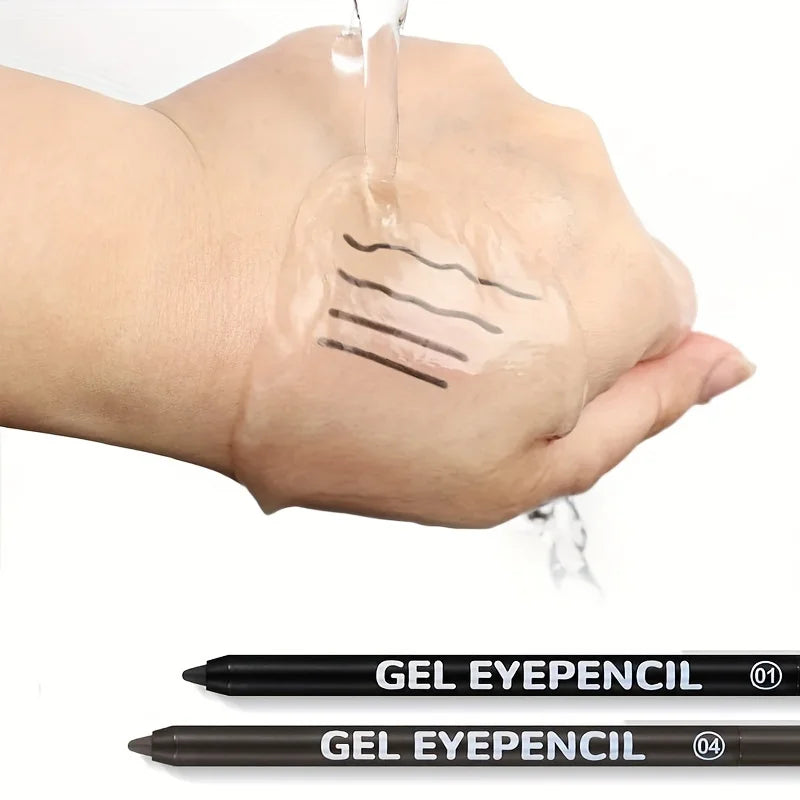 Black Brown Waterproof Eyeliner Pencil Long Lasting Easy To Wear Eye Liner Gel Matte Quick Drying Eyeliner Pen Makeup Cosmetic