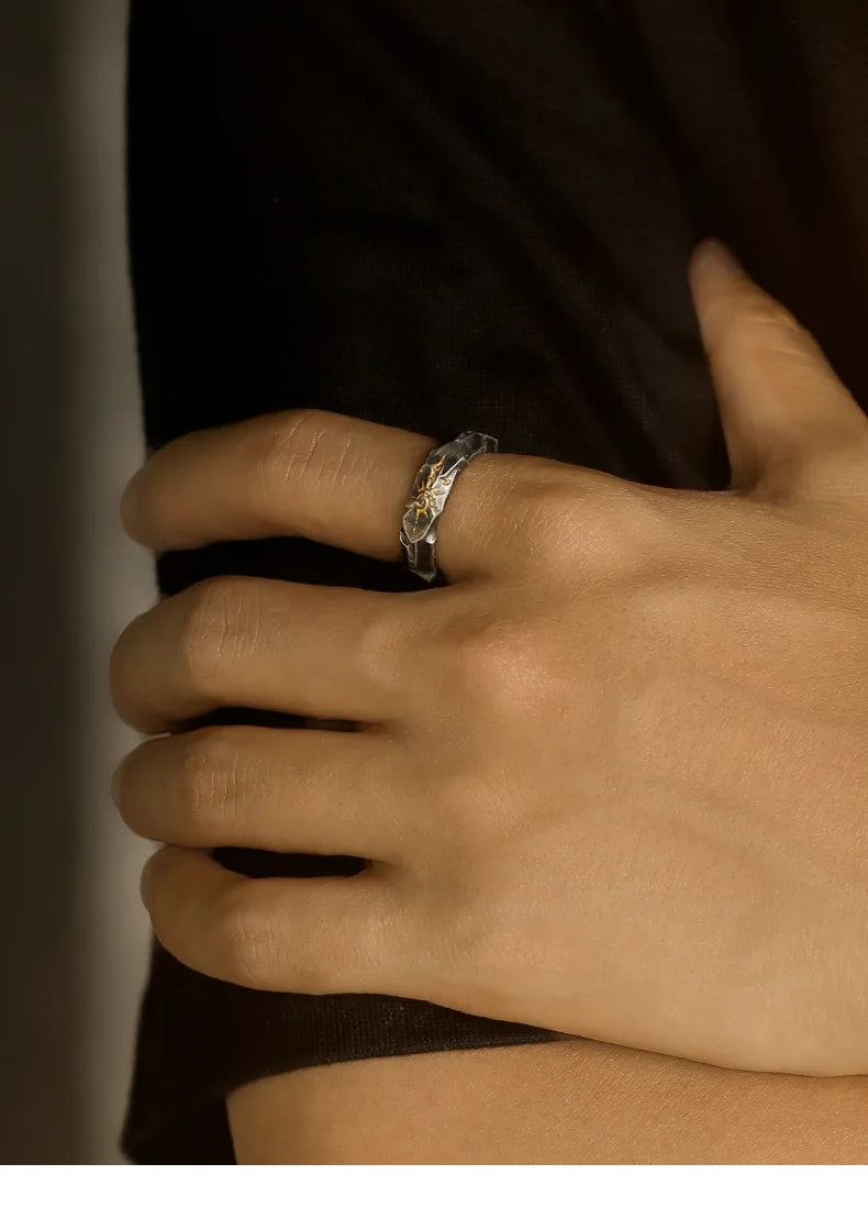 Men's Unique Ring Men's "Wishing Stone" Self-discipline Ring Trendy Brand Jewelry Boys' Ring Wholesale
