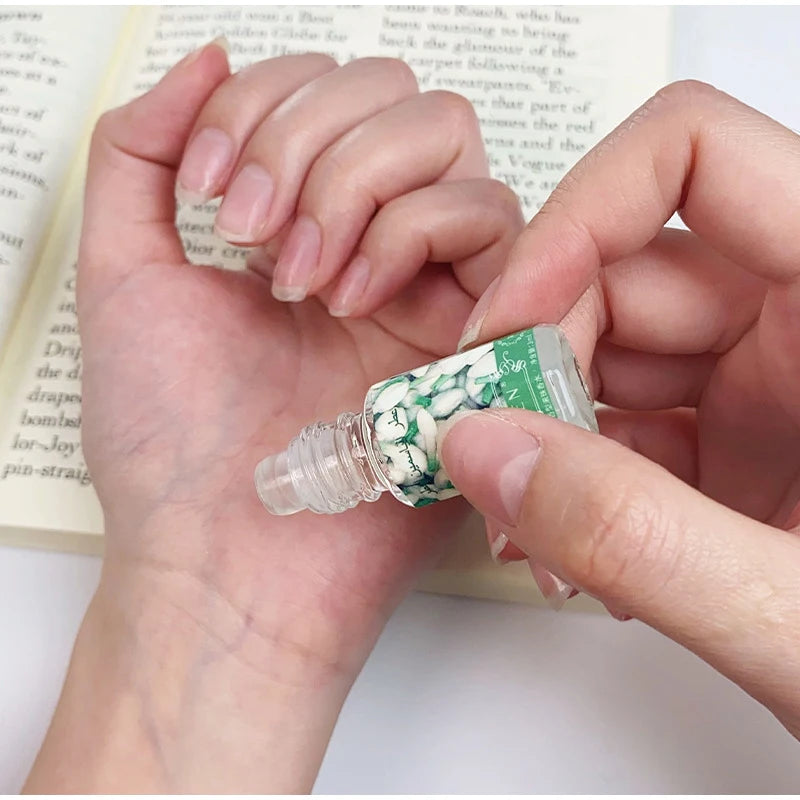 3ml Arabian Floral Perfume Natural Jasmine Rose Osmanthus Scent Eau De Toilette Unisex Fresh Longlasting Portable Roller Perfume