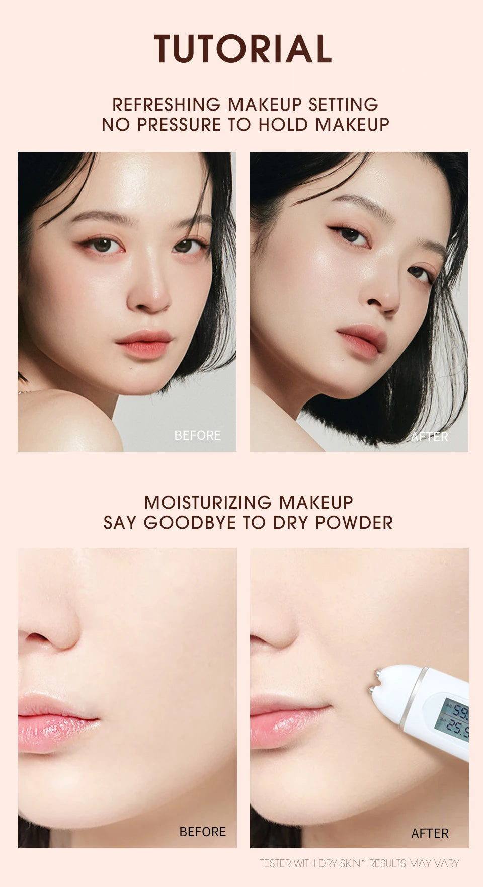 O.TWO.O Setting Spray For Makeup Moisturizing Lasting Makeup Finishing Spray Instant Film Formation Make up Lock Spray