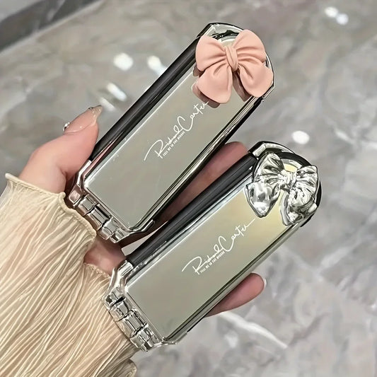1pc Portable Stylish Mini Folding Women's Hair Brush Rubber Bristles for All Hair Types,Perfect for Travelling and Shopping