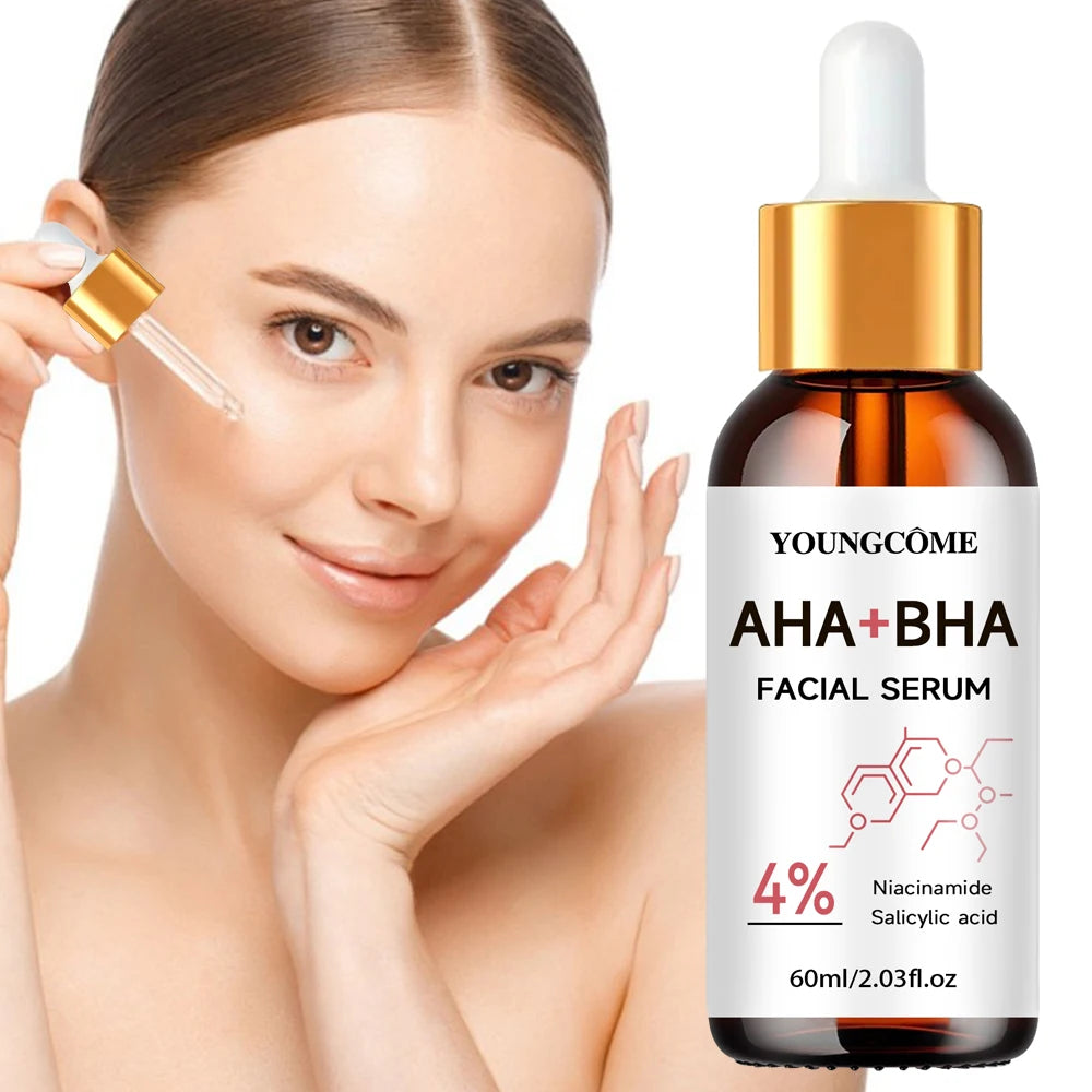 Exfoliating Face Peel Serum AHA + BHA Facial Skin Care Anti-aging Wrinkle Moisturizing Whitening Firming Skin Essence Shrink Po