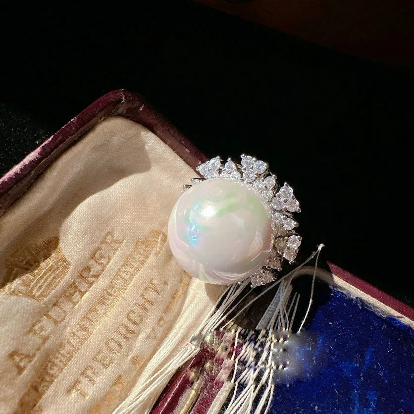 2023 Women Mojito zircon Little Cat Earrings Music Notes Dewdrop Mermaid Tears Pearl Flower Ring