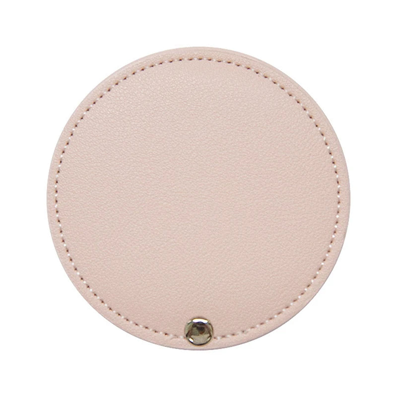 1PC Portable Mini Stainless Steel Unbreakable Makeup Pocket Mirror Cosmetic Mirror cute makeup hand pocket mirror