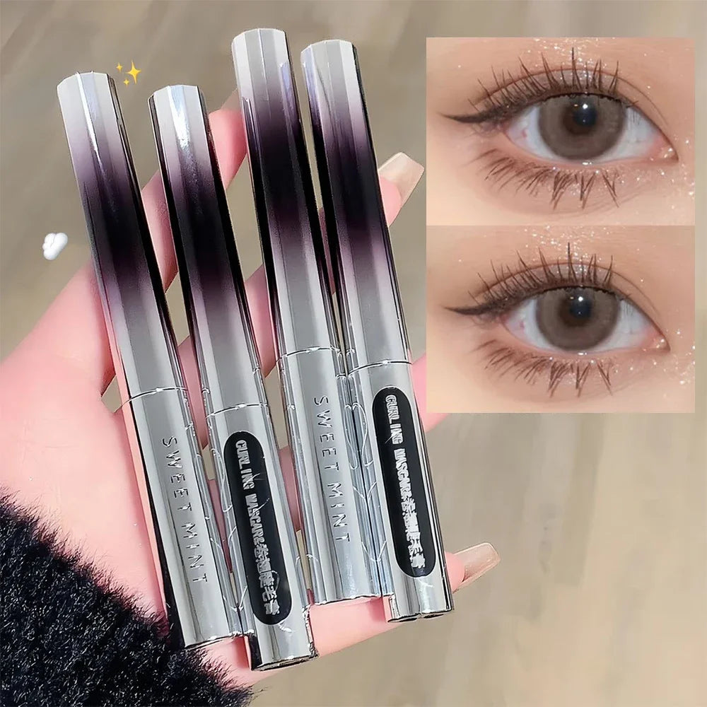 Black Metal Bar Type Head Mascara 3D Lengthens Eyelashes Extra Volume Waterproof Natural Lashes Female Makeup Korean Cosmetics
