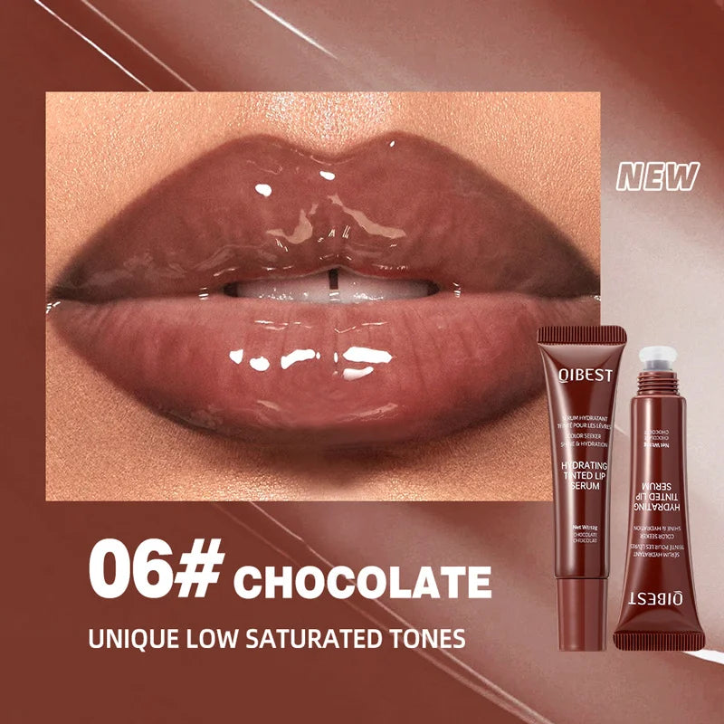 Colored lip gloss, liquid hydrating and moisturizing, light and shiny lip balm, water gloss lip glaze moisturizing lip milk.