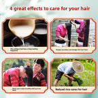 500ml Wash Rice Water Hair Shampoo Anti Dandruff Shampoo Professional Hair Care Clean Scalp and Improve Scalp Environment