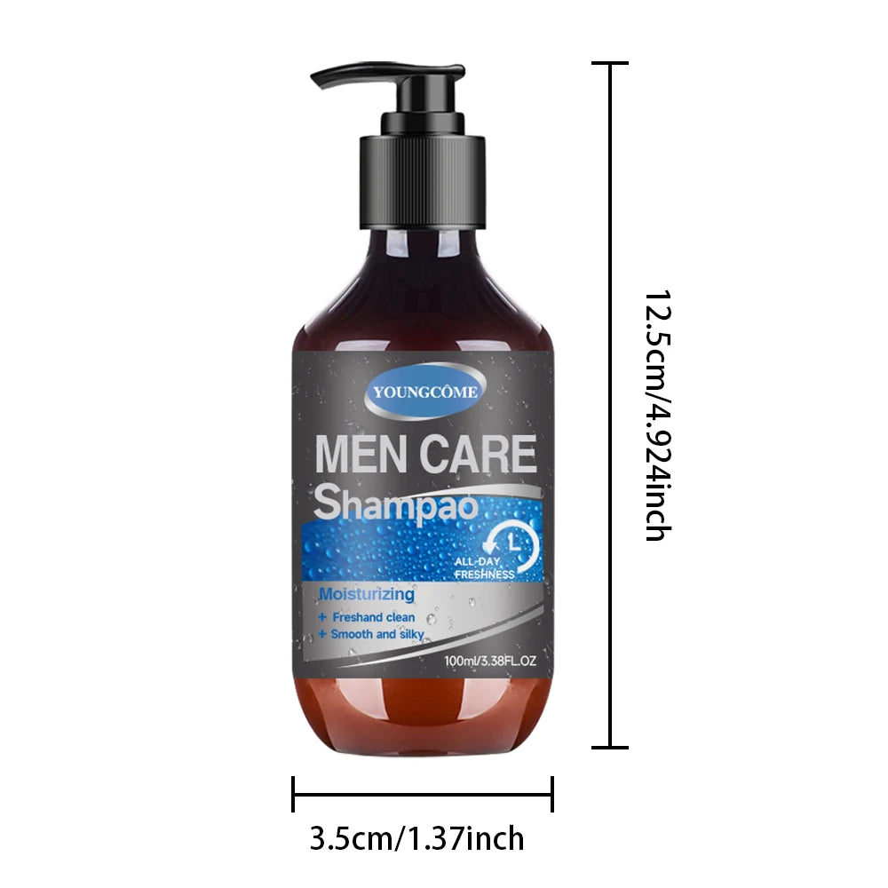 Men Hair Shampoo Hair Fall Control Boost Care Botanical Nourish Anti Dandruff Itch Relief Shampoo Treatment