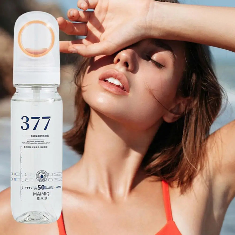377 Sunscreen Spray Anti-aging Anti Wrinkle Moisturizing Whitening Sunscreen Spray Facial Body Neck Skin Care Cream