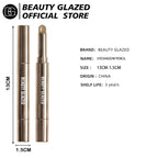 10 Color Double Ended Eye Shadow Stick With Sponge Brush Pearlescent Lasting Eyeshadow Pen Contouring Portable Makeup Cosmetics