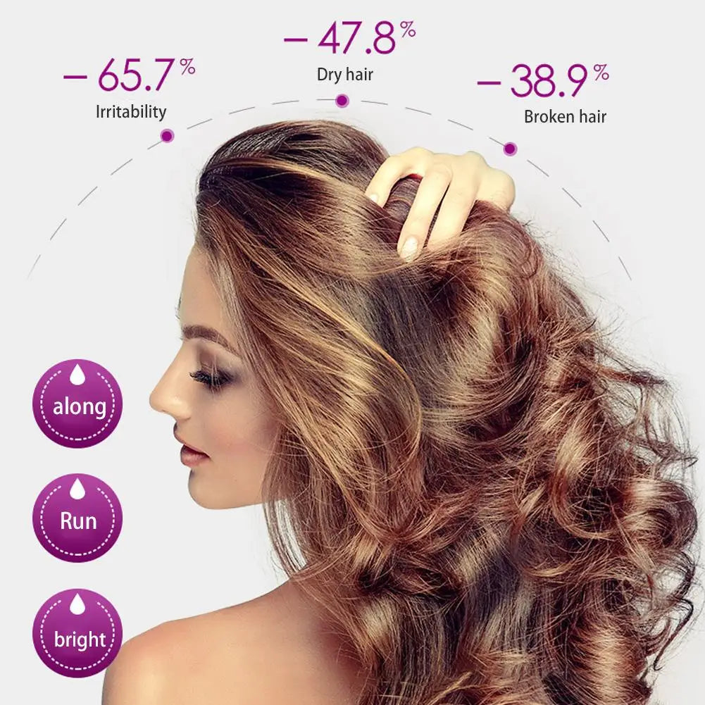 Hair Styling Serum Frizzy Dry Hair Rose Essence Oil Capsules Leave-in Anti Frizz Conditioner Repair Hair Care