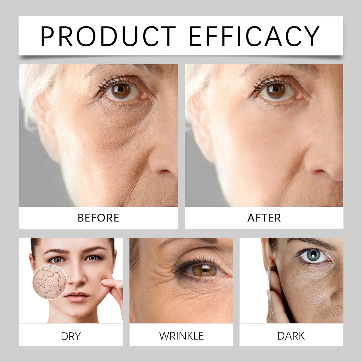 Brightening Hydrating Face Serum for Sensitive Skin 30ml Anti Aging Essence Reduces Dark Spots Acne Marks Lines Fast Absorbing