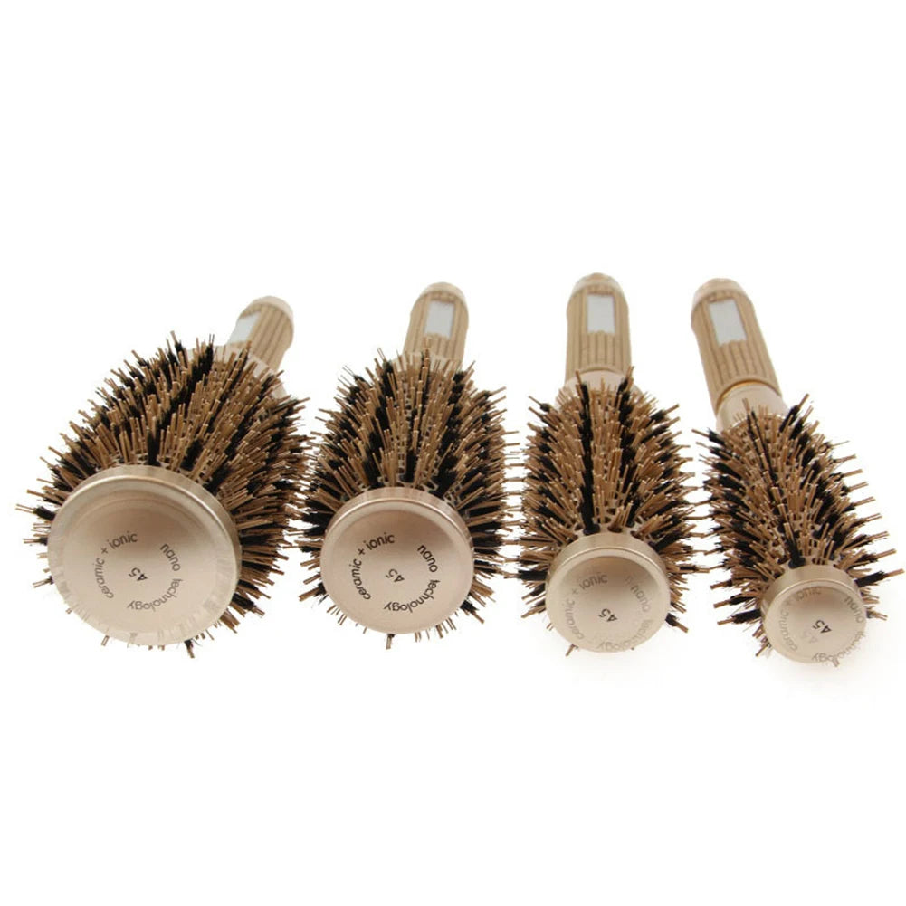 Pro Salon Hairdressing Comb Women's Curling Hairbrush Cylindrical Hairdresser Brushes Barbershop Styling Tool Accessories Tools