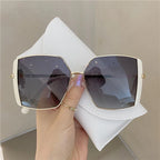 Luxury Oversized Polarized Sunglasses Women Face Slimming Designer Frame UV Protection High Quality Premium Fashion Eyewear