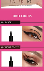Long Lasting Quick Drying Waterproof Easy To Color Non Smudging Smooth Liquid Eyeliner