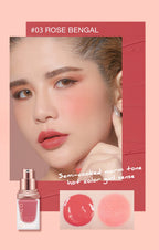 O.TWO.O Liquid Blusher 4 Colors Rose Pink Blush Long Lasting Natural Cheek Face Makeup Blusher High Pigment For Women Cosmetics