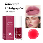 Fruity Water Lip Tin Lip Gloss Moisturizing Lip Glaze Long Lasting Lip Ink Face Lip Dual Purpose Liquid Lipstick Cosmetic Makeup