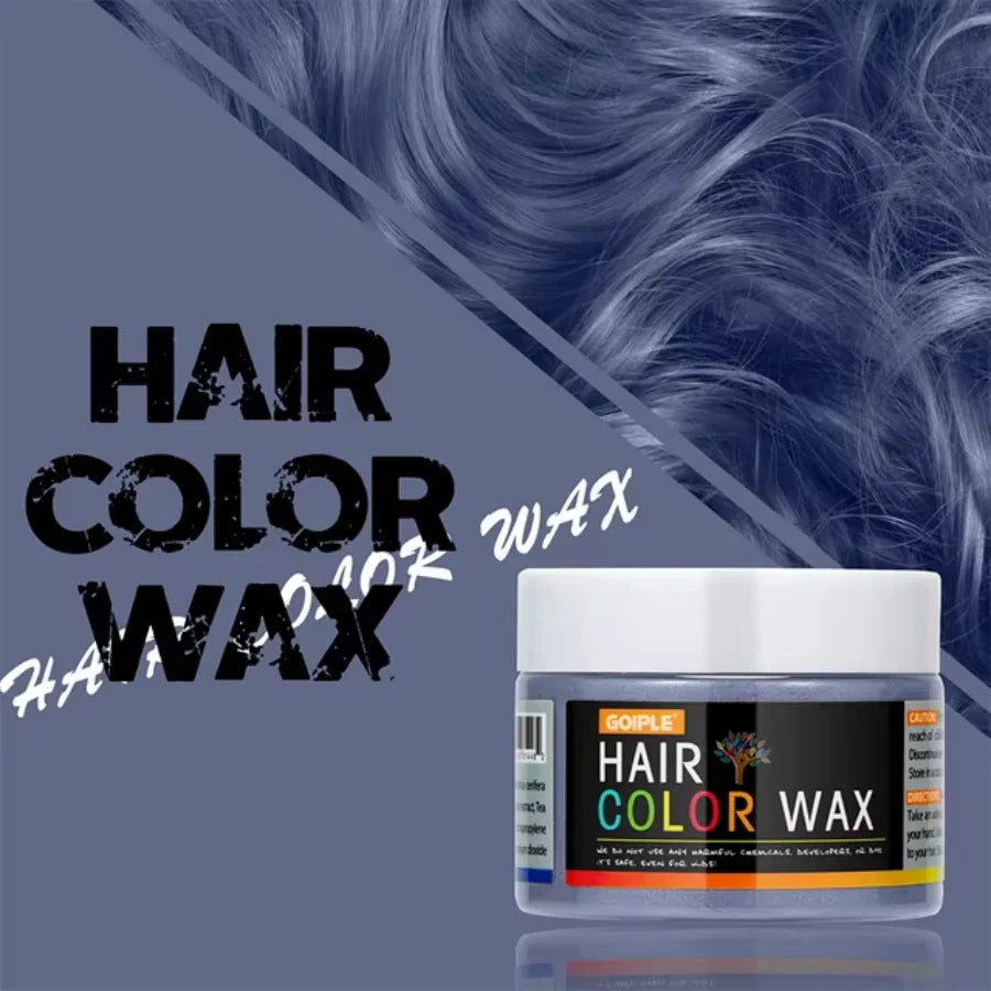 Halloween Hair Colour Wax Easy To Wash DIY Dye Hair Mud Immediate Dying for Eyebrow Beards Coloring Temporary Hair Colour Cream