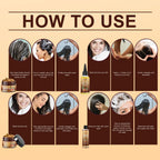 Hair Care Product Batana Oil Shampoo Conditioner Repair Split Ends Frizzy Damage Moisturize Smooth Shiny Keratin Hair Mask Serum