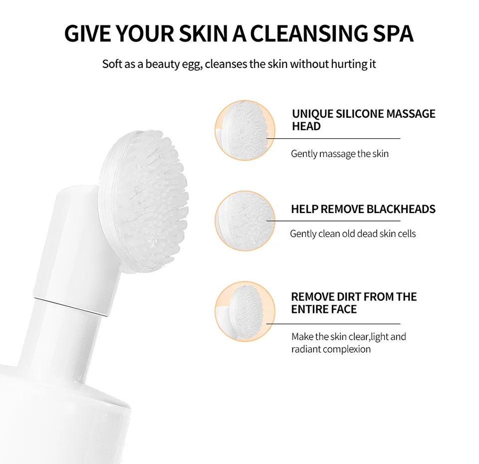 Turmeric Cleansing Mousse Exfoliating Hydrating Mild Non-Irritating Cleansing Moisturizing Soothing Foaming Facial Wash