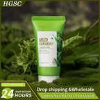 Green Tea Facial Cleanser Skin Deep Cleansing Moisturizing Blackhead Removal Skincare Face Wash Foam Face Cleanser Skin Care