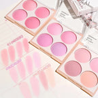 Radiant Blush Palette Makeup – Soft Matte & Shimmer, Natural Glow for a Youthful Look