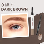 Double-Ended Eyebrow Cream, Waterproof And Sweat Proof, Smudge Proof, Long Lasting Makeup Without Separation
