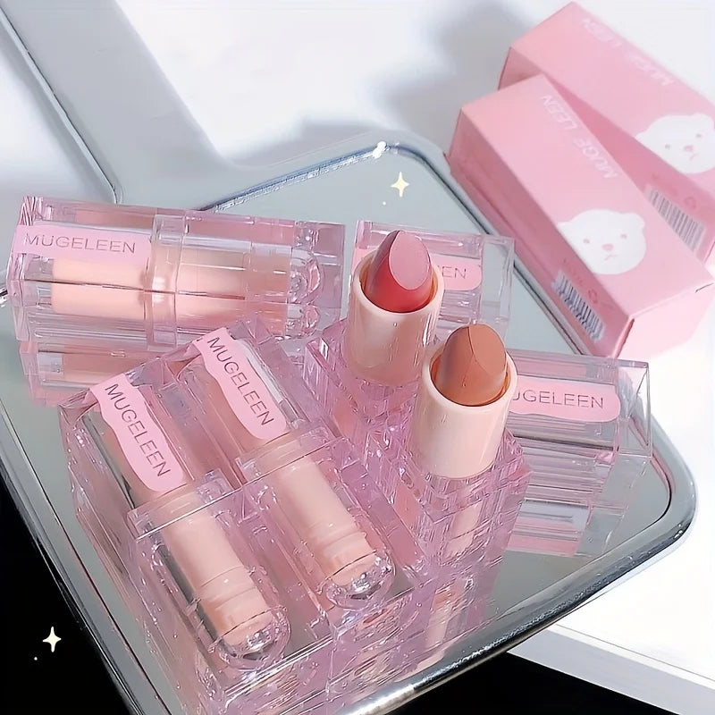Hydrating Moisturizing Lipstick: Anti-Crack Formula with Brightening Color Long-Lasting Waterproof Wear for Smooth Luscious Lips